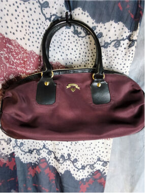 Victoria's Secret bowling bag burgundy cherry
